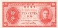 Hong Kong 10 Cents, (1945)